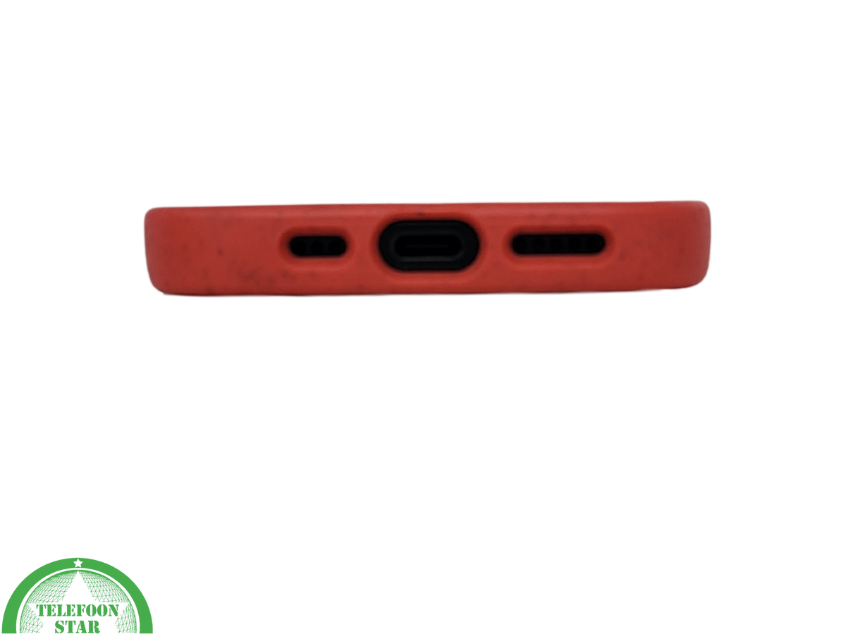 iPhone 16 hoesje rood eco-vriendelijk bioplastic schokbestendige cover