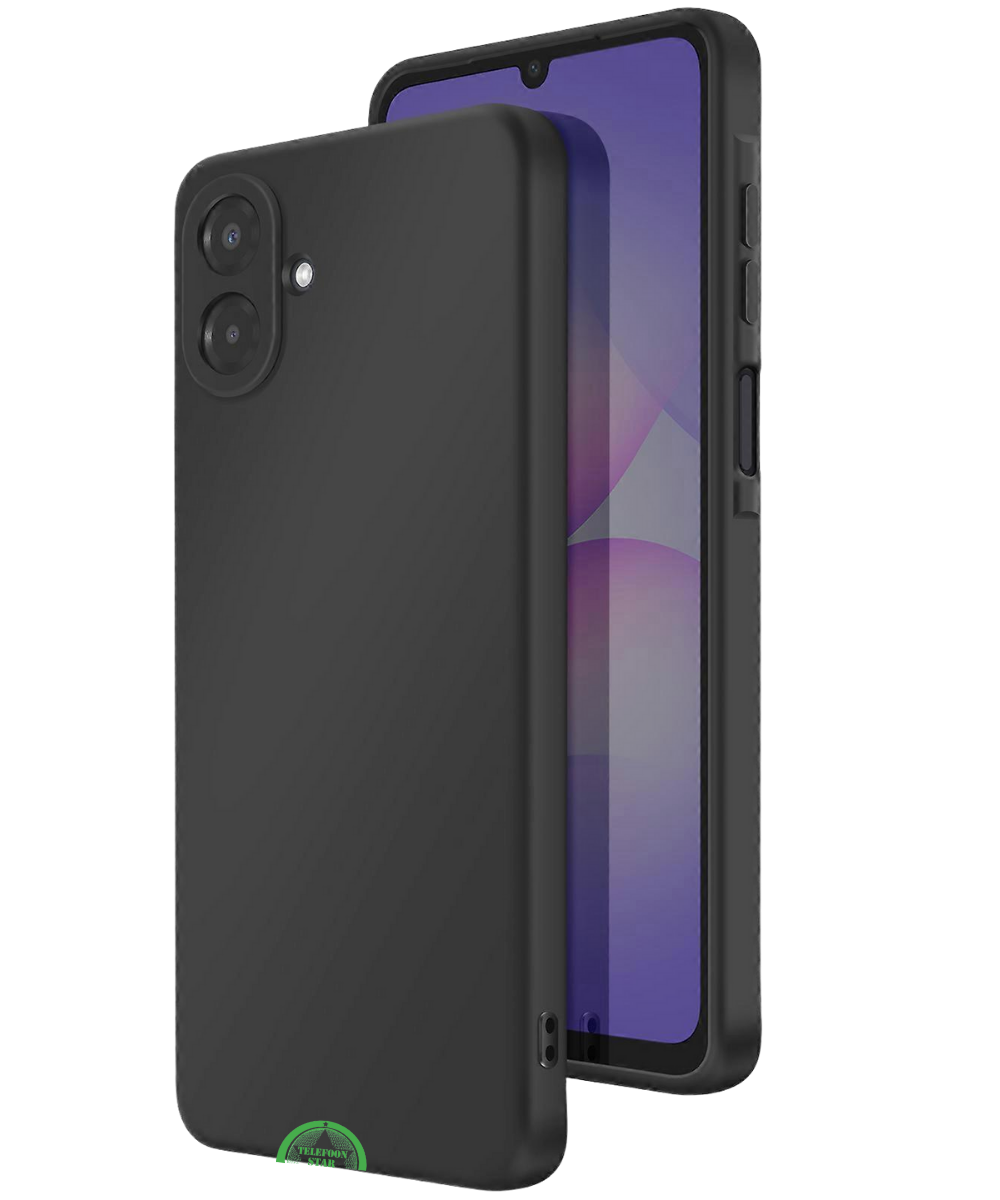 Hoesje voor Samsung Galaxy A07 Zwart Soft Silicone Protect Case