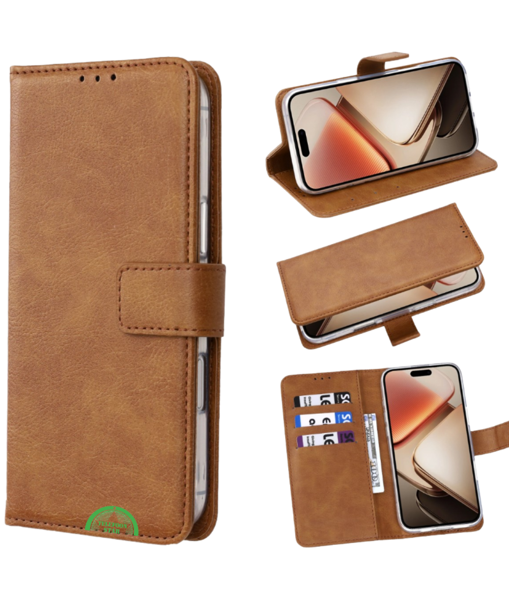 Bookcase Hoesje voor Samsung Galaxy A07 Bruin Nauwsluitend en stevig