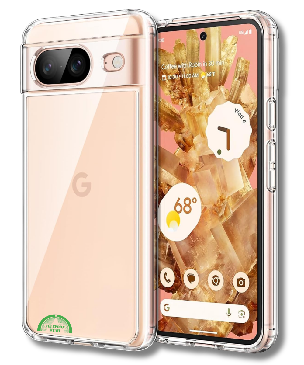 Hoesje voor Google Pixel 8 Transparant Anti-Shock Siliconen Backcover