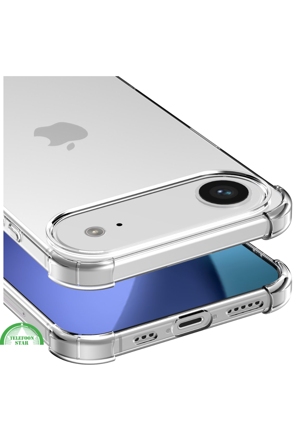 Silicone Hoesje voor iPhone 17 Air Transparant Anti-Shock, Flexibele TPU Case & Slank | Telefoonstar