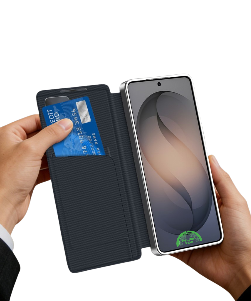 Samsung Galaxy S25 Hoesje Smart View Bookcase KaarthouderStijlvolle Bescherming Voor Elke Dag