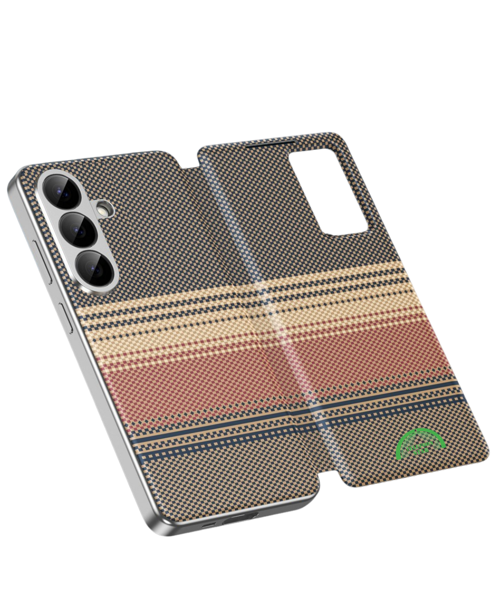 Samsung Galaxy S25 Hoesje Paars met Kaarthouder Smart View Bookcase Cover voor Optimale Bescherming