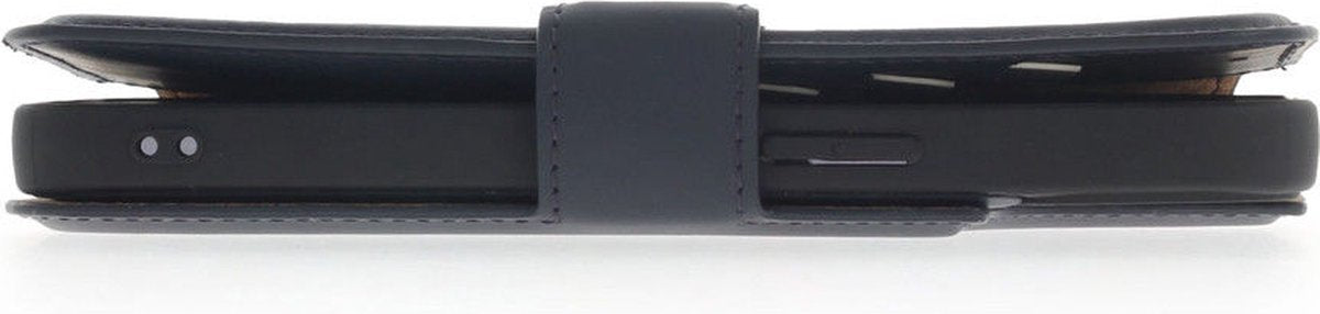 iPhone 15 Plus 2 in 1 Hoesje | 100% Leer | Minimalistisch | Blauw