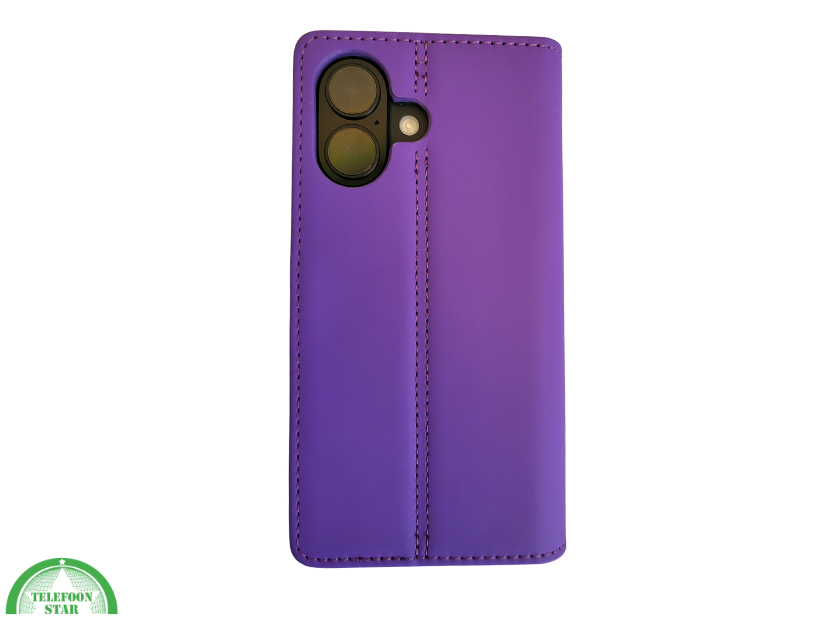 iPhone 17 portemonnee Leer Paars