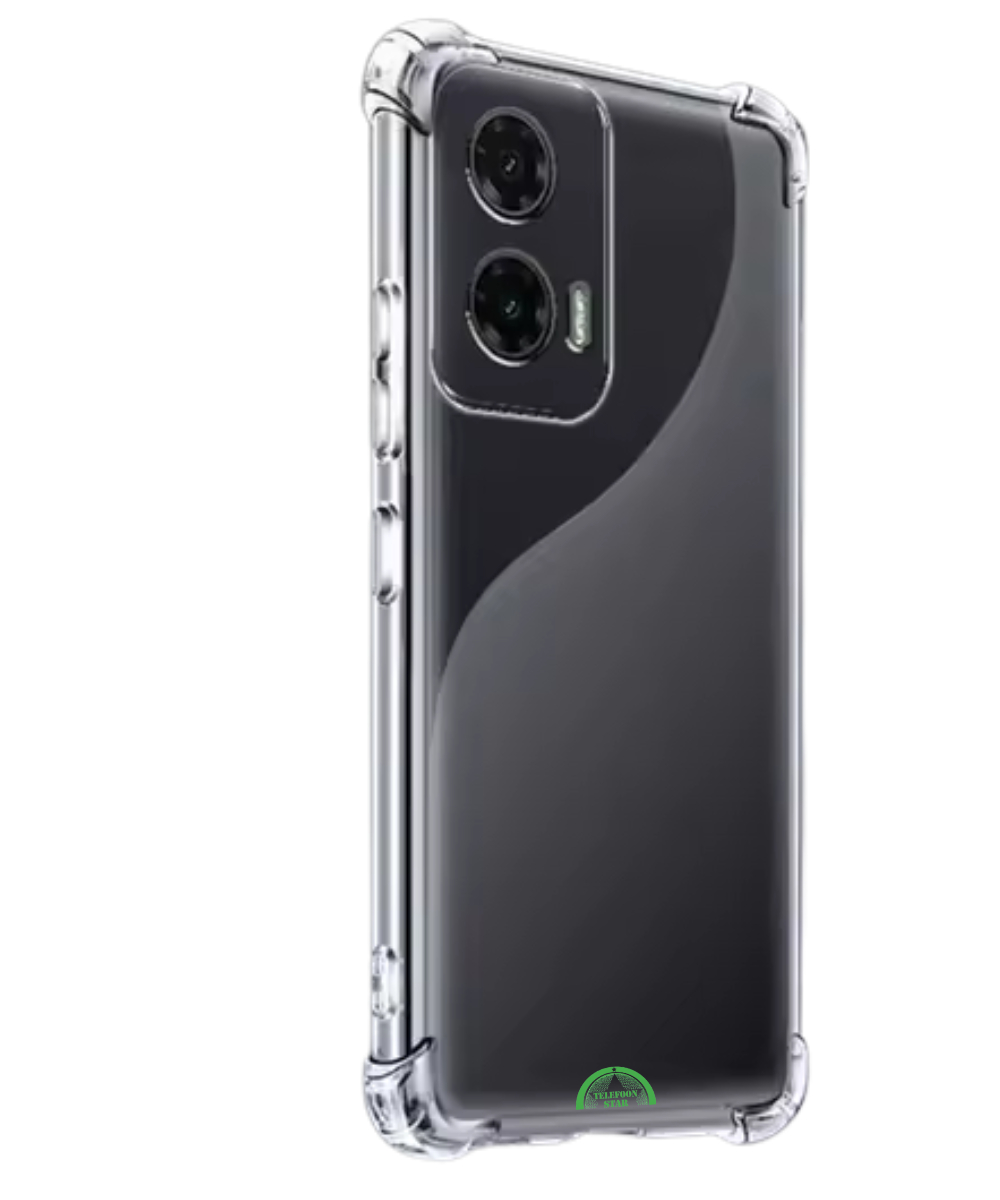 Hoesje voor Motorola G35 Transparant met Verstevigde Hoeken