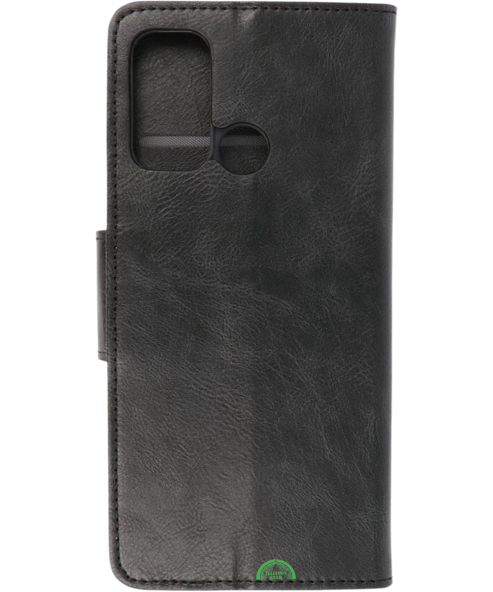Bookcase Hoesje voor Motorola G60 Zwart met Magnetische Sluiting