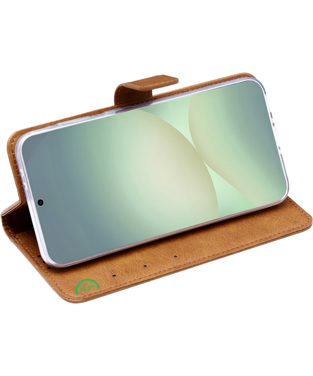 Bookcase Hoesje voor Motorola G86 Bruin Nauwsluitend en stevig