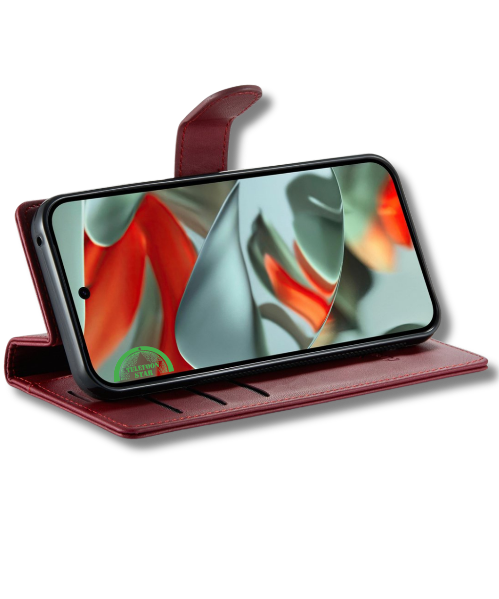 Hoesje Pixel 10 Bookcase Rood 2-in-1 Stijlvolle Wallet Case met Kaarthouder