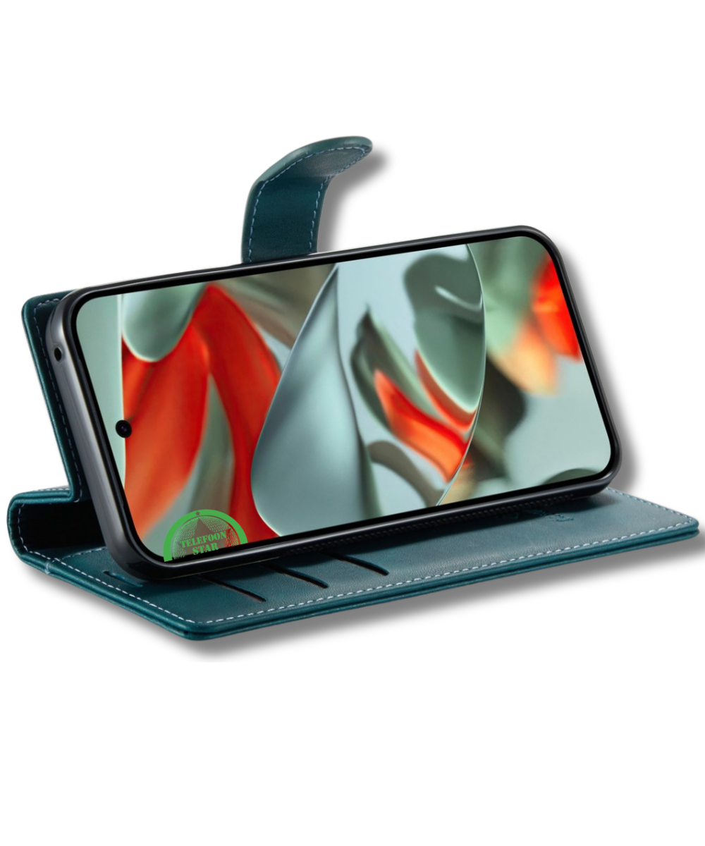 Hoesje Pixel 10 Bookcase Groen 2-in-1 Stijlvolle Wallet Case met Kaarthouder