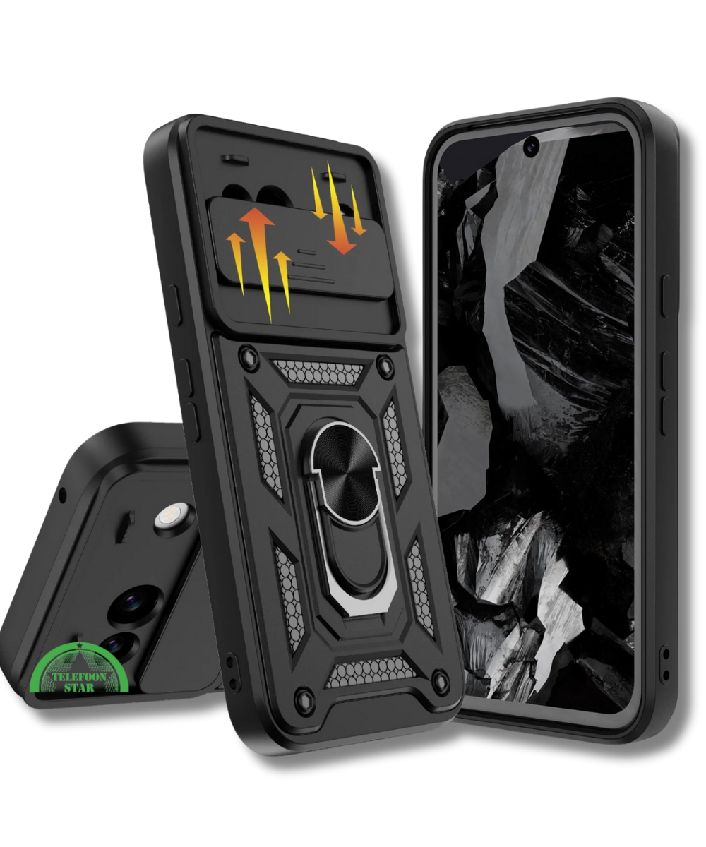 Hoesje voor Google Pixel 8a Zwart Shockproof stevige sluiting