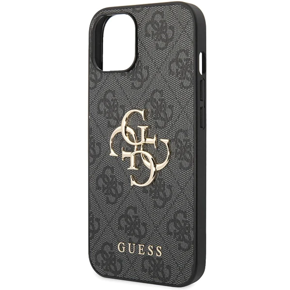 iPhone 15 Hardcase | Guess Gouden Logo | Backcover Grijs
