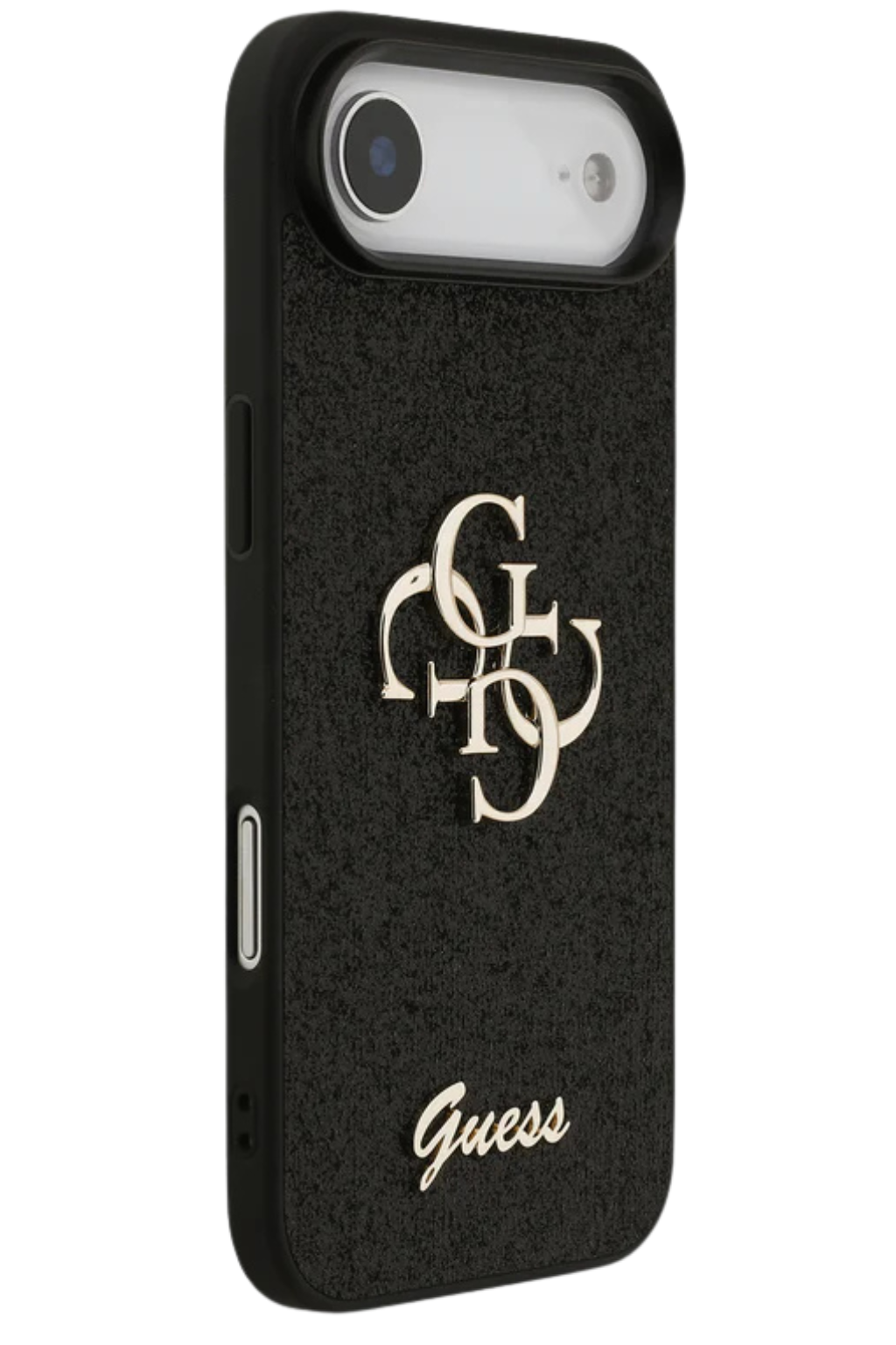 Luxe Protectcase voor iPhone 17 Air – Guess Black Edition met 4G Logo