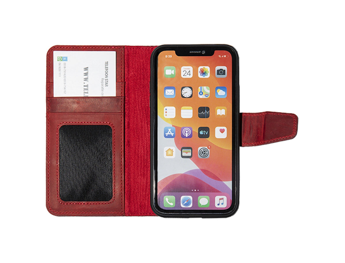 Hoesje Samsung Galaxy S26 Leer % Boekmodel 2 in 1 Rood