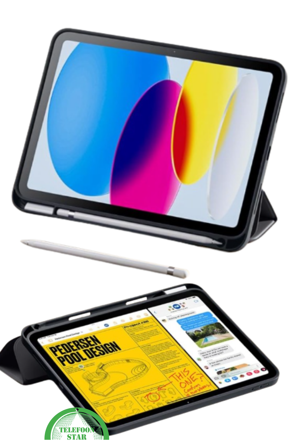 Beschermhoes voor iPad 10.2 (2022 / 10th Gen) – Slim Cover met Drie-Delige Stand