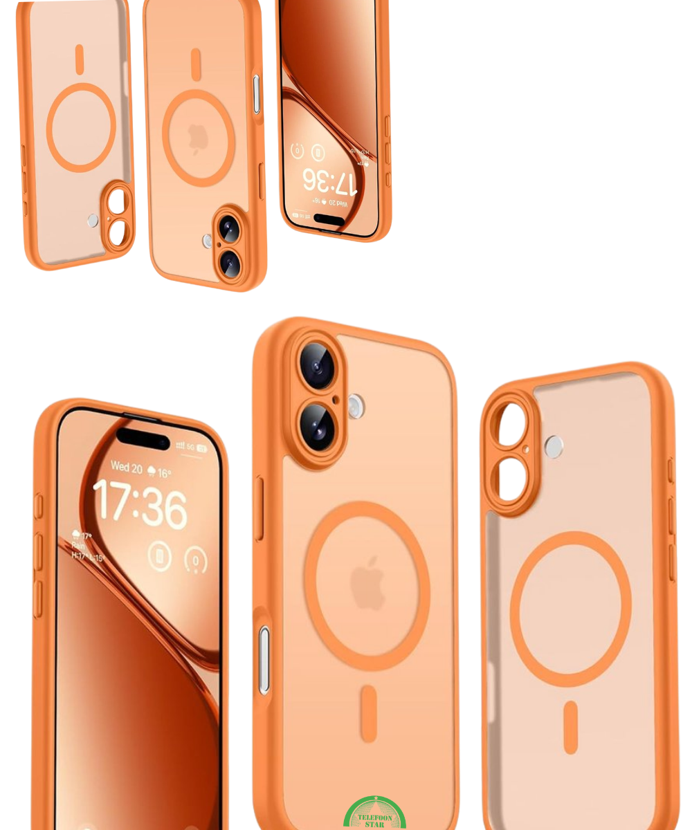 Hoesje voor iPhone 17 Oranje Slank SunGlow Mag Protect Case