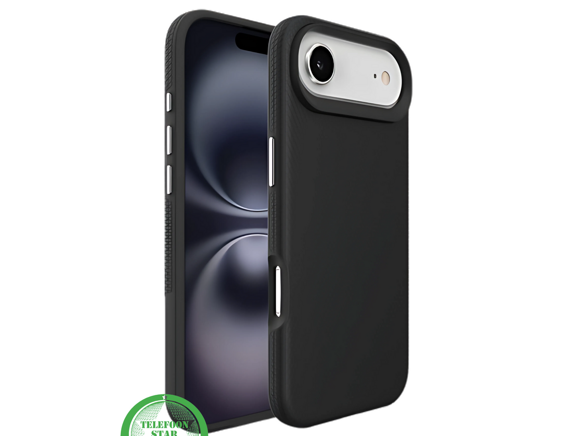 iPhone 17 Air Hoesje Zwart – Anti-Shock Bescherming & Grip Achterkant