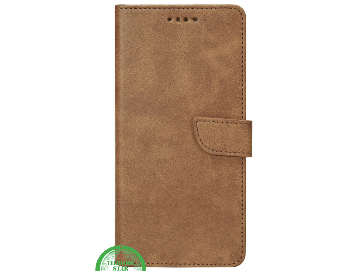 iPhone 17 Bookcase Hoesje Bruin – Standfunctie & Kaartvakjes