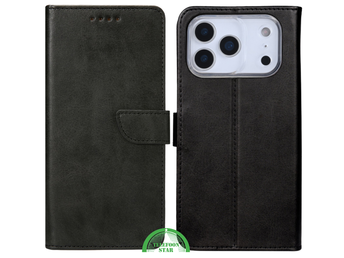 Bookcase Hoesje iPhone 17 Pro / Pro Max Zwart - Functioneel Design