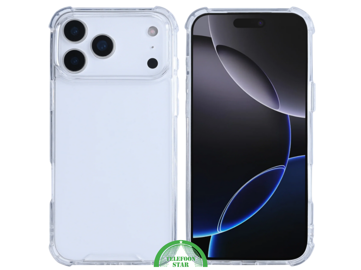 Transparant Backcover Hoesje iPhone 17 Pro / Pro Max – Sterk & Goede Bescherming