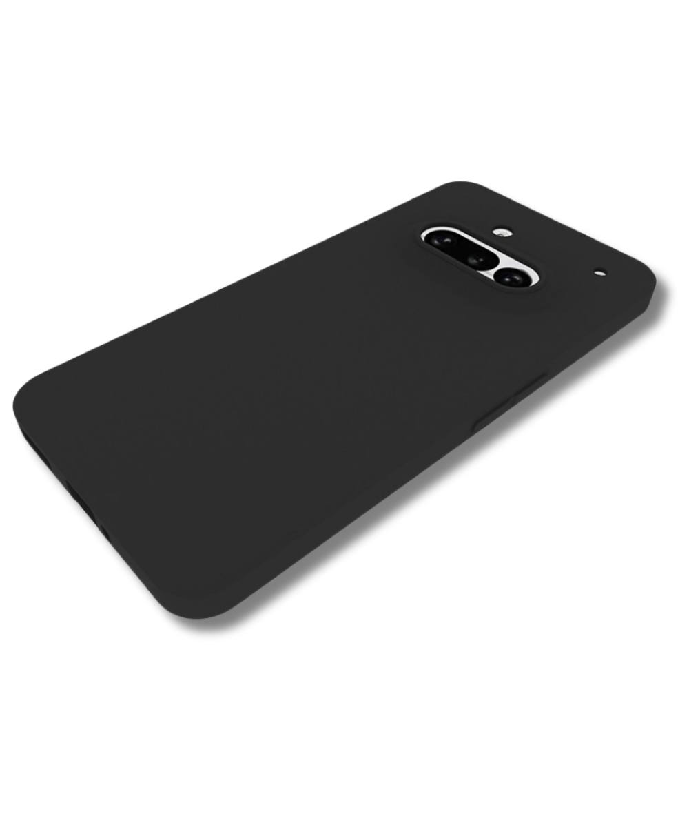 Nothing Phone 3a 5G Hoesje Matte Soft TPU Beschermhoes Zwart