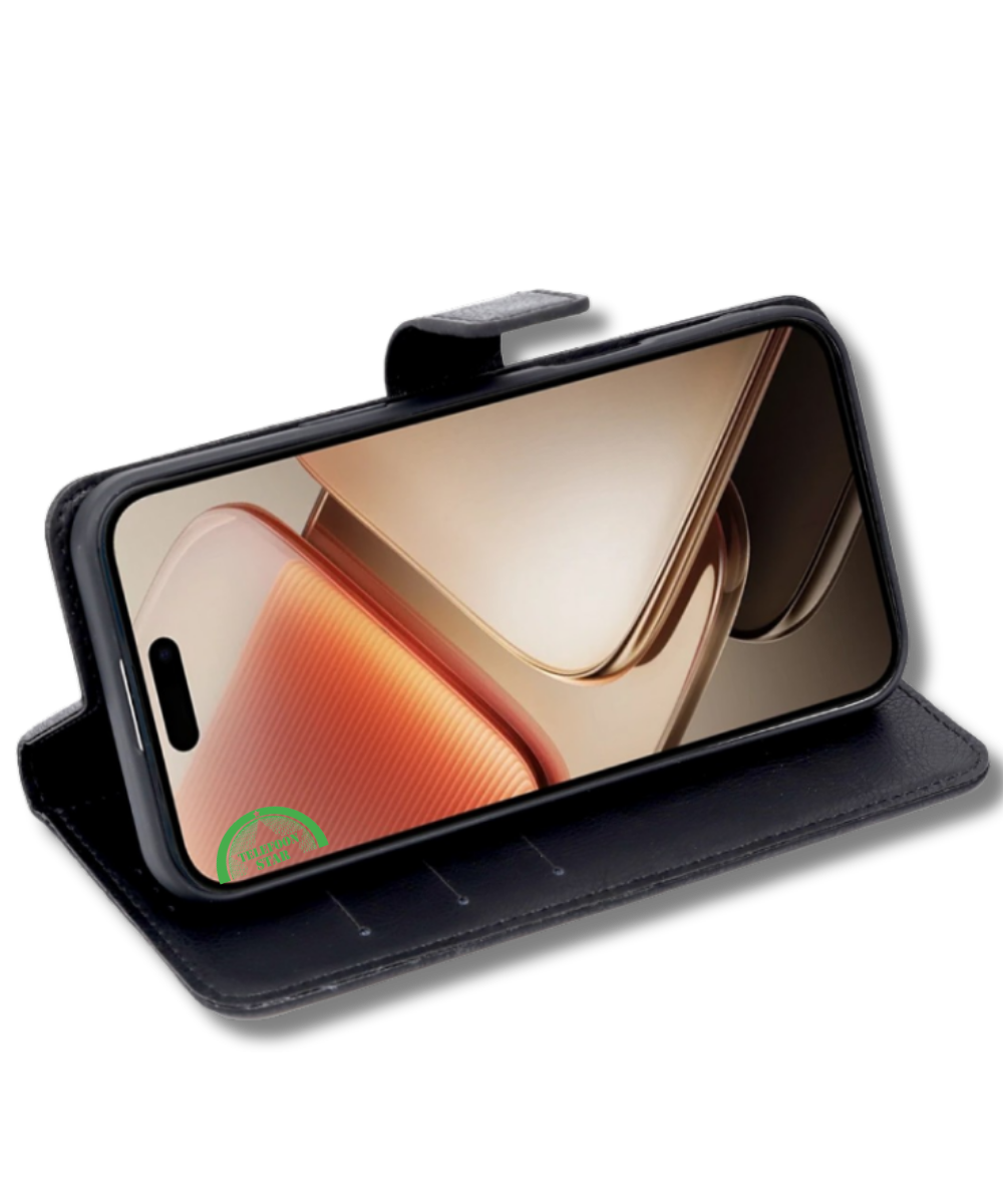 Hoesje voor OnePlus 15R Zwart Bookcase Kunstleer met Pasjeshouder
