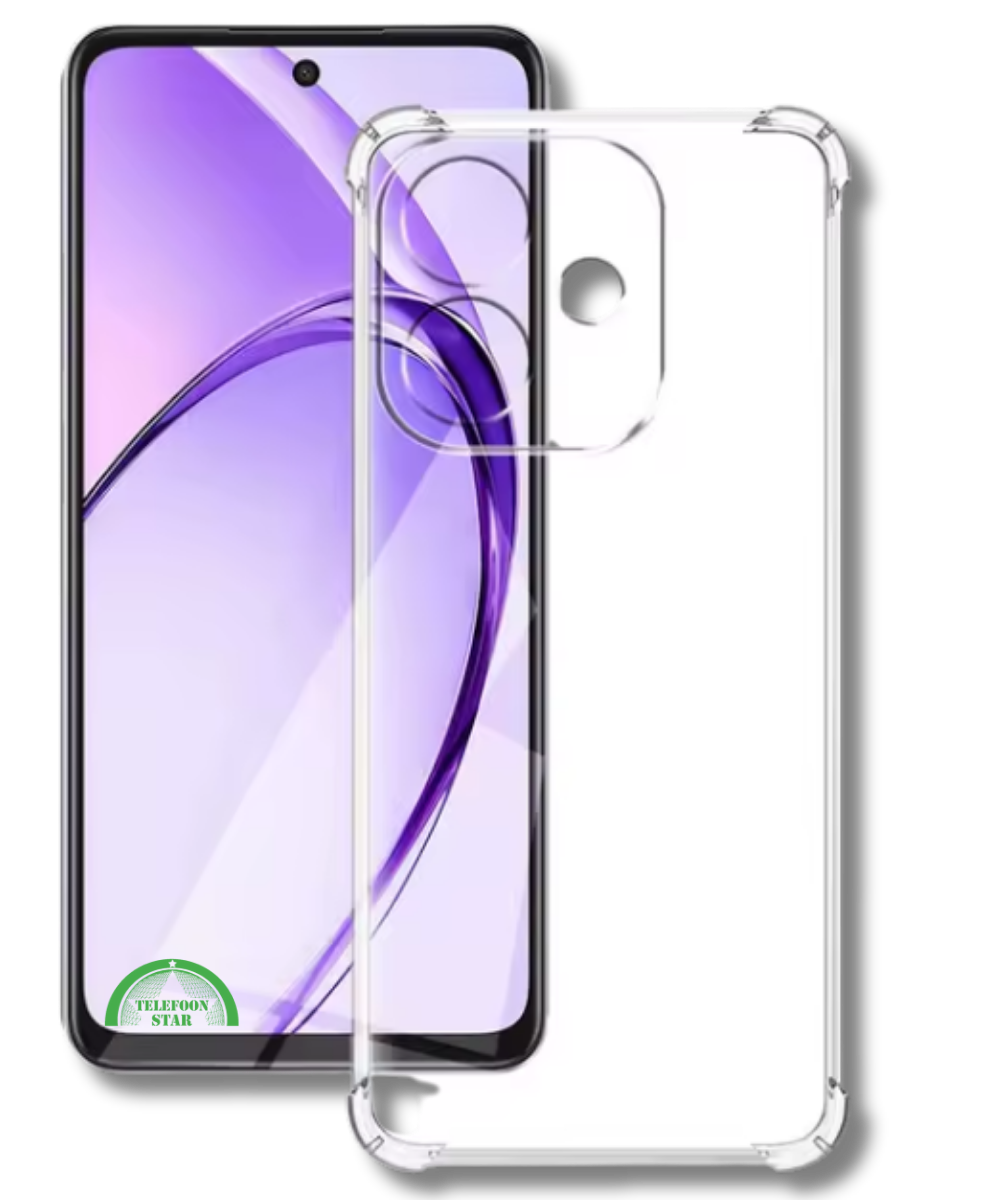 Hoesje voor Oppo A3x 5G Antishock Case Hoogwaardige bescherming Transparant