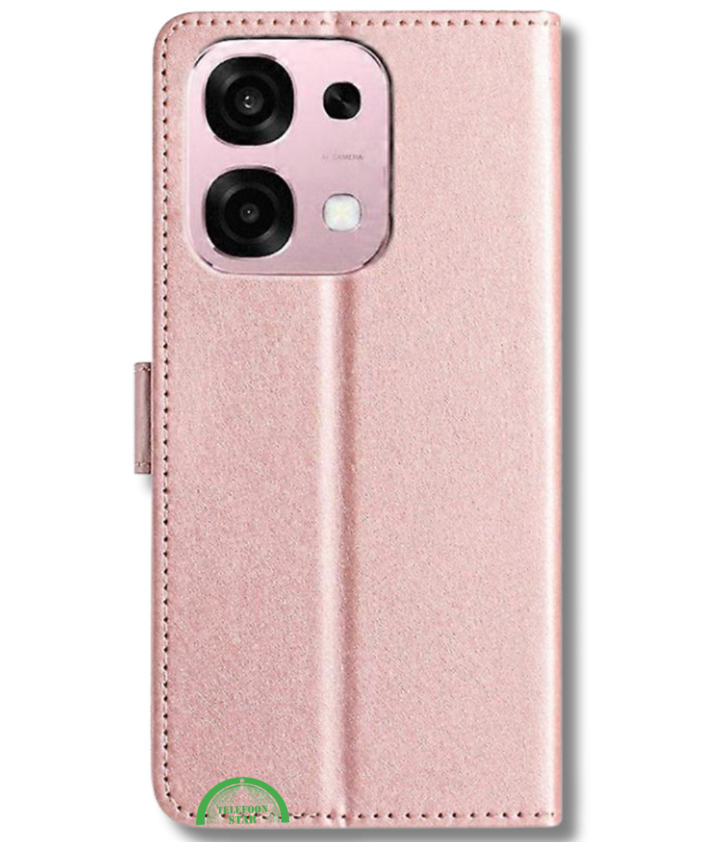 Bookcase Oppo A6 Pro Roze Stijlvolle Bescherming en strak