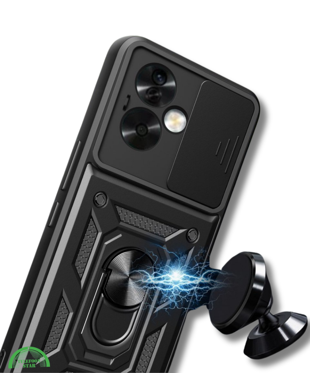 Hoesje voor Oppo A79 Zwart Shockproof stevige sluiting