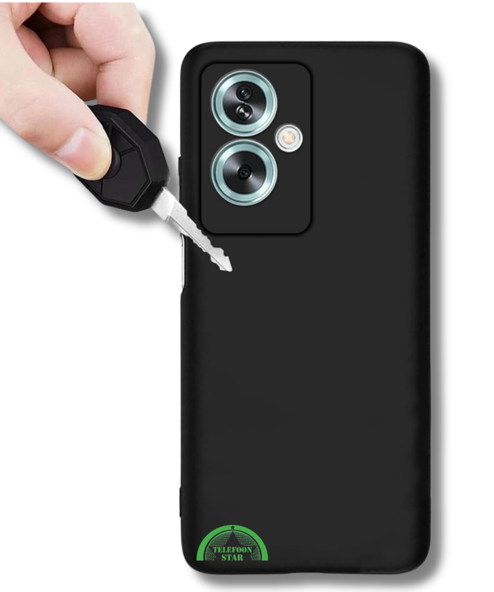 Zwart Hoesje voor OPPO Reno 11F Slank Flexibel & Krasbestendig