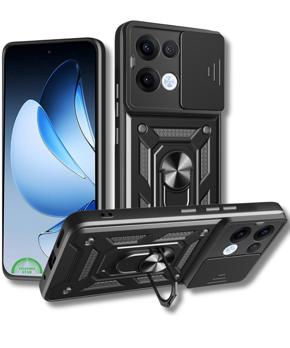 Hoesje voor Oppo Reno 13 5G Zwart Shockproof stevige sluiting