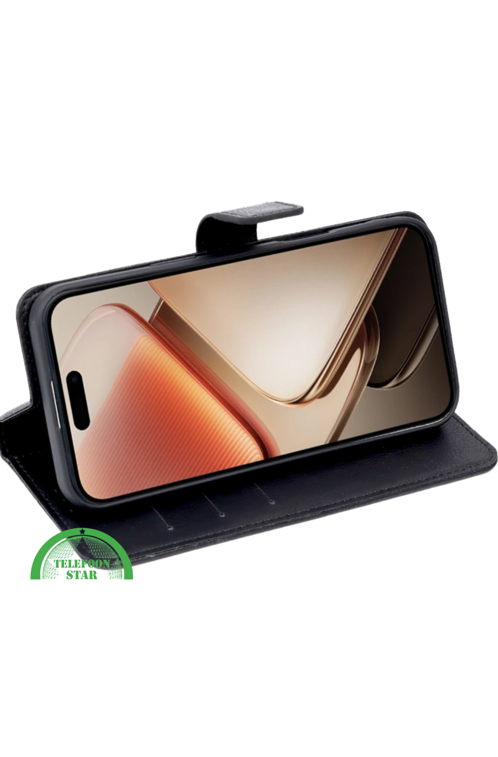 BookCase ProtectCover Zwart voor Oppo Reno 14F