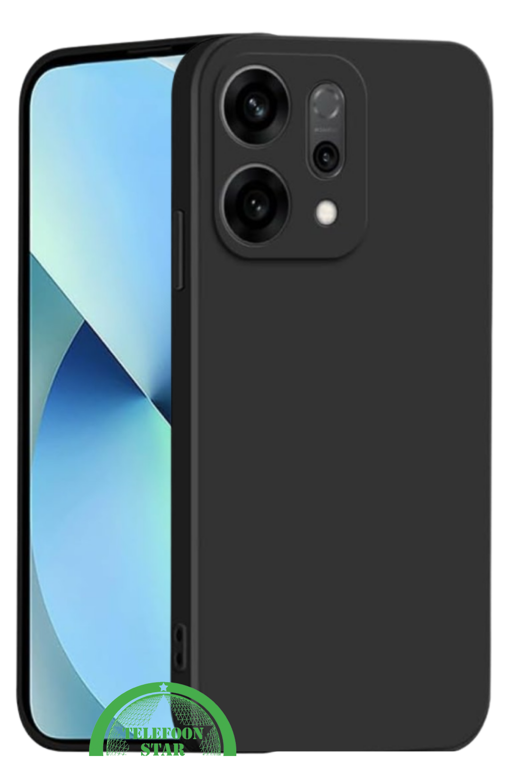 BookCase ProtectCover Zwart voor Oppo Reno 14F