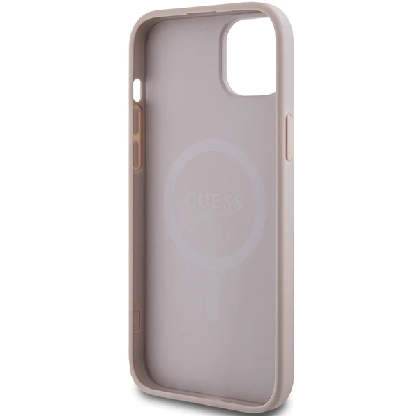 iPhone 15 MagSafe Hoesje | Guess Hoesje | Roze