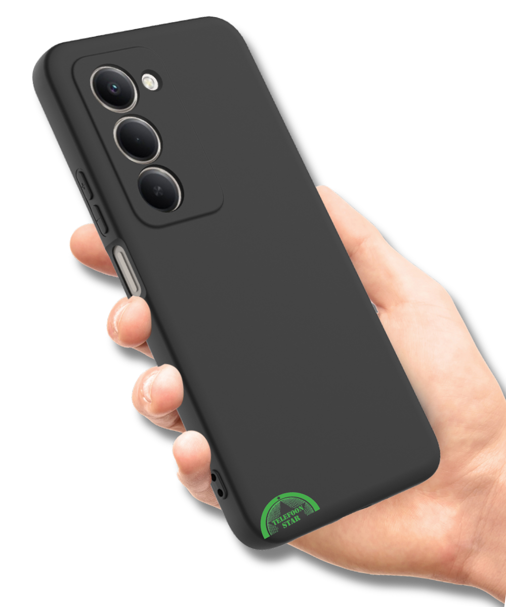Hoesje voor Xiaomi Redmi 15 5G Zwart Siliconen Hoesje Anti-Slip Shockproof Strak Design