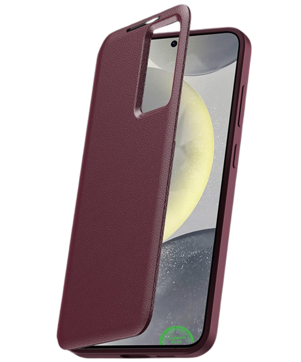 Samsung Galaxy S26 Burgundy Prestige Bookcase Hoesje Rood Premium Smart View Case