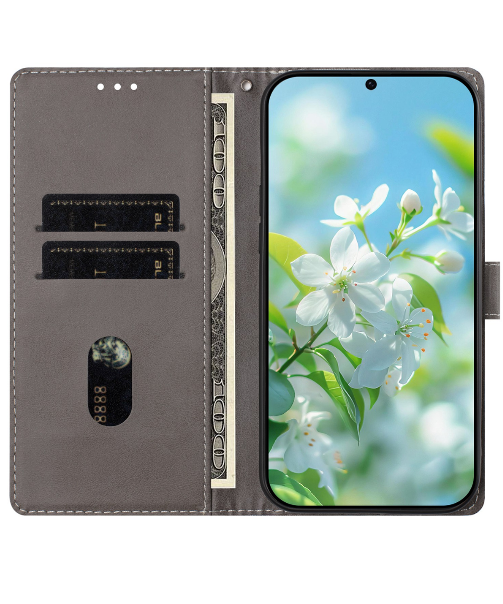 Samsung Galaxy S26 Bookcase Hoesje met Bloemenprint Stijlvolle Bescherming met Wallet Functie