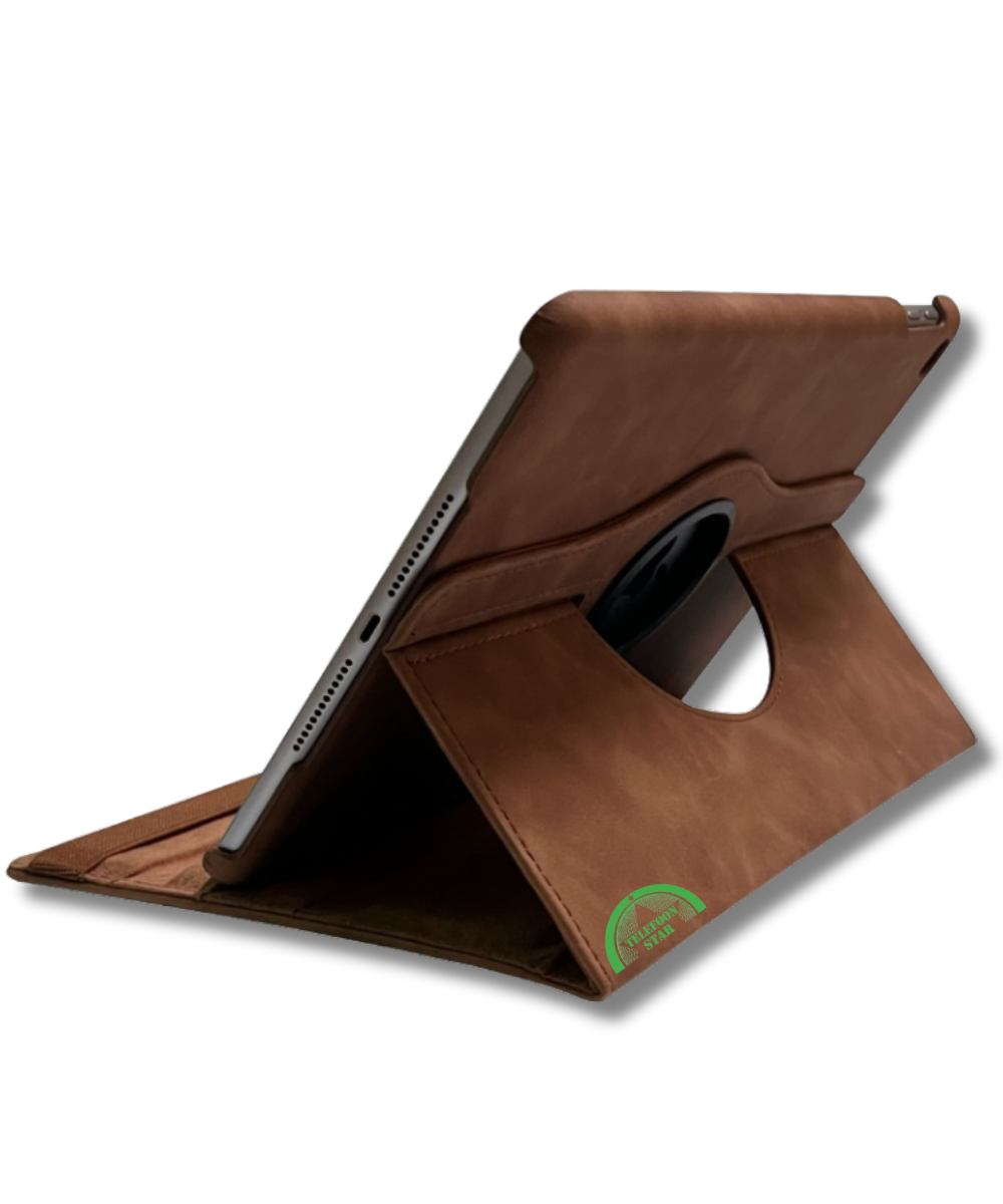 Hoesje voor Samsung A11 Plus Bruin Bookcase met Kickstand Slank licht en stevig