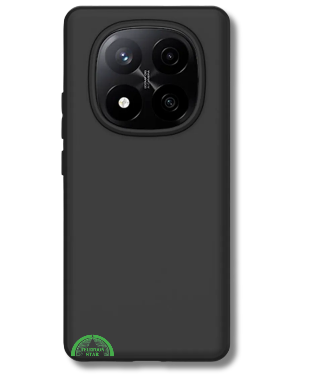 Hoesje Xiaomi Redmi 14 Pro Zwart Softcase met Camera Bescherming
