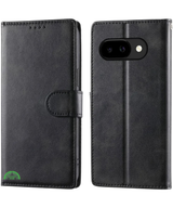 Google Pixel 10a Bookcase Hoesje Zwart Leren Look Met Pasjeshouder
