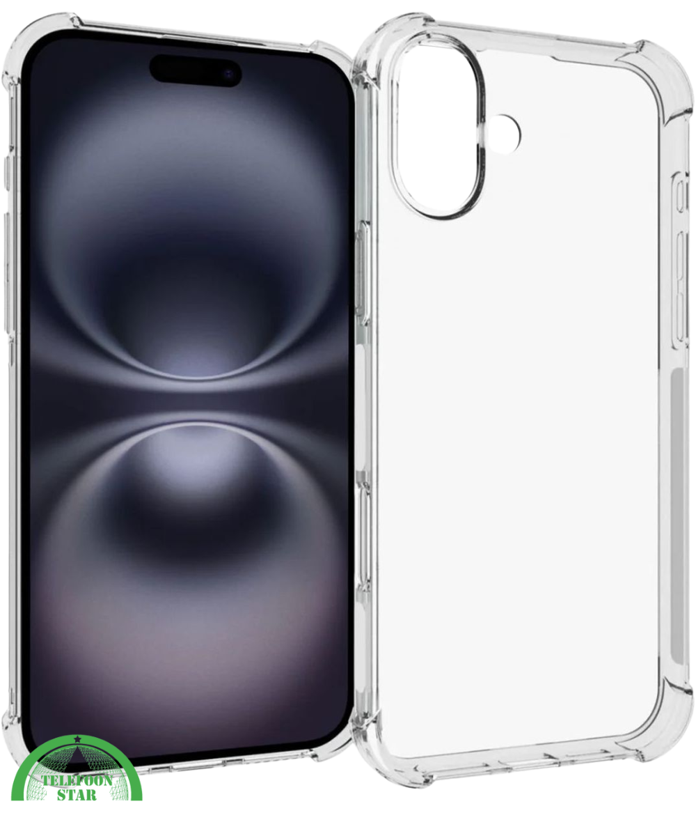 Transparant Hoesje voor iPhone 16 Shockproof &ndash; Extra Sterk &amp; Kristalhelder