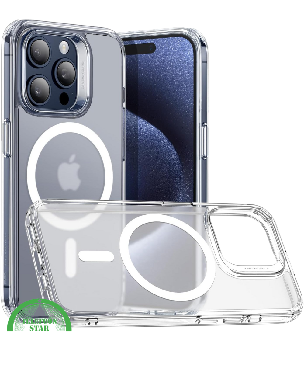 Hoesje voor iPhone 13 Pro Max Transparant MagSafe Sterk, Slank & Magnetisch