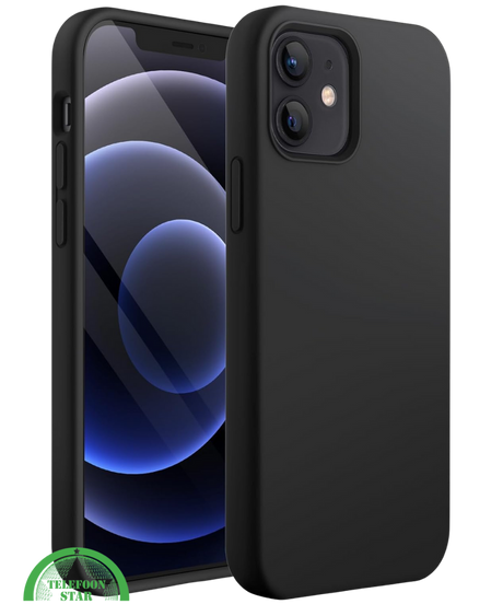 Hoesje voor iPhone 12 Mini Silicone, Slank, Elegant & Krasbestendig