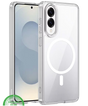 Hoesje voor Samsung S25 Edge Transparant Magneetring, Slank, Sterk & Magnetisch