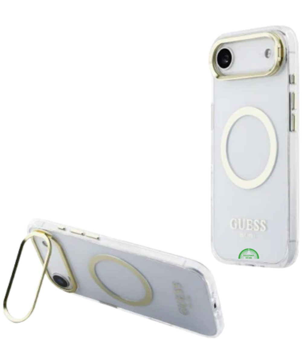 Hoesje voor iPhone 17 Air Crystal Halo Ring Case Opstaande rand aan voorzijde