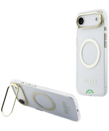 Hoesje voor iPhone 17 Air Crystal Halo Ring Case Opstaande rand aan voorzijde