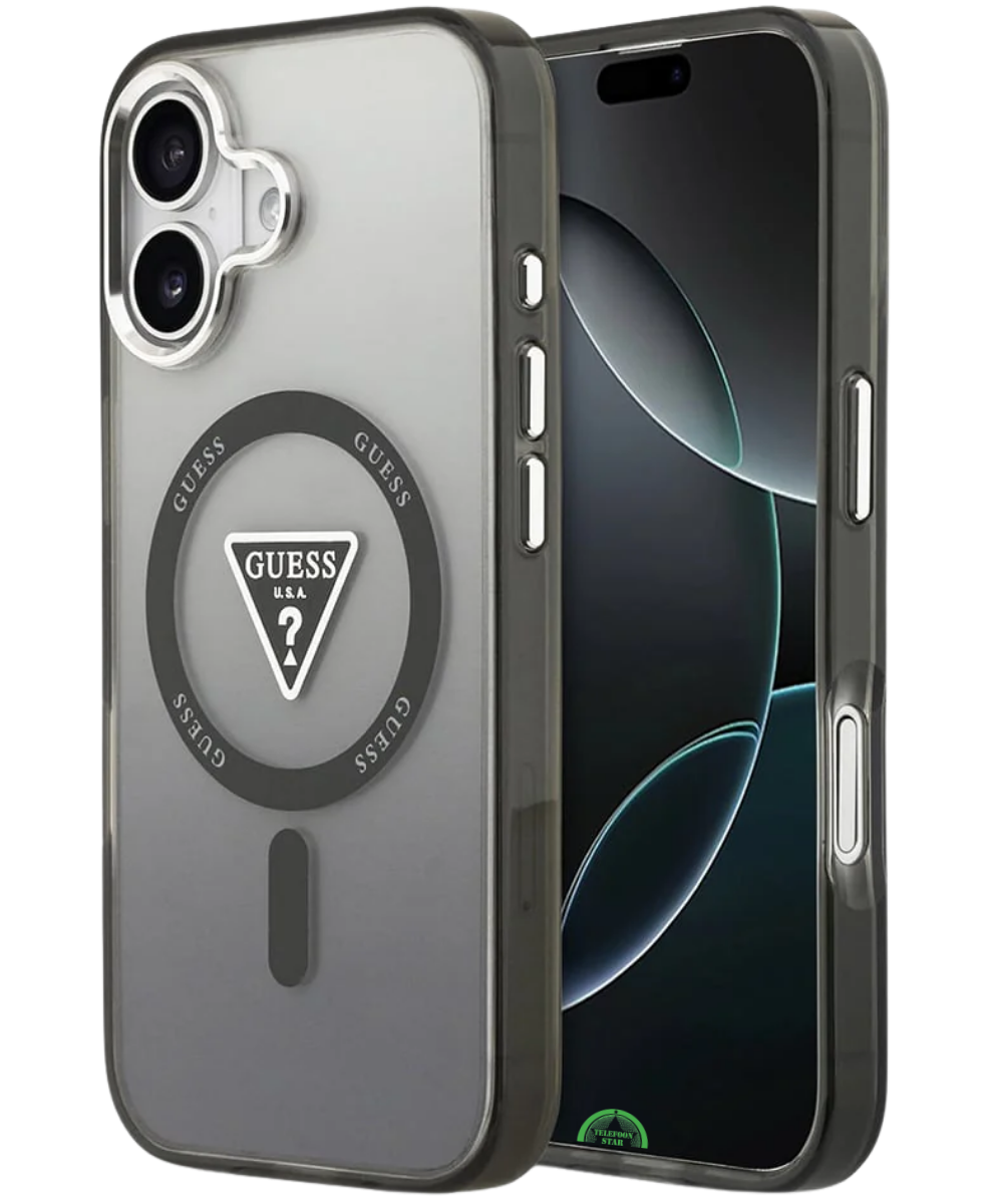 Hoesje iPhone 17 Transparant Grijs MagRing SmokeShield Case