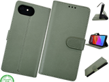 Boek case Groen cover iPhone 16E 2025 leer up