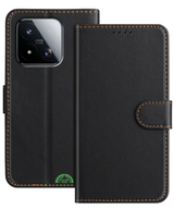 Premium Bookcase Hoesje Xiaomi 17 Zwart Leren Look Beschermhoes
