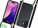 iPhone 16 Hoesje met Koord Zwart &ndash; Stijlvolle &amp; Schokbestendige Bescherming